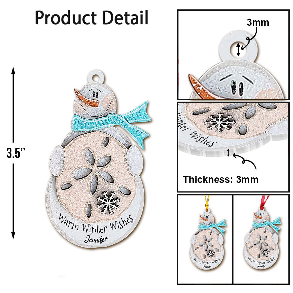 Warm Winter Wishes - Personalized Sea Lover Ornament