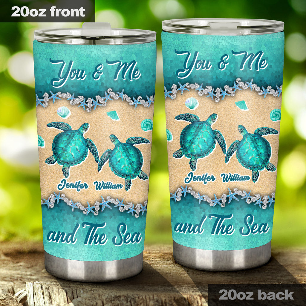 Salty Lil' Beach - Personalized Turtle Tumbler