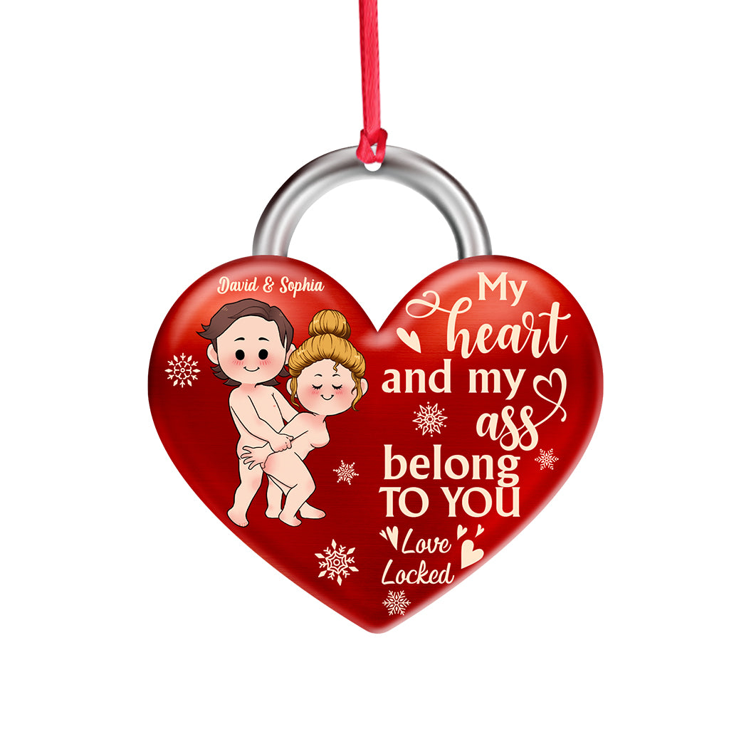 My Heart Belongs To You - Personalized Couple Ornament
