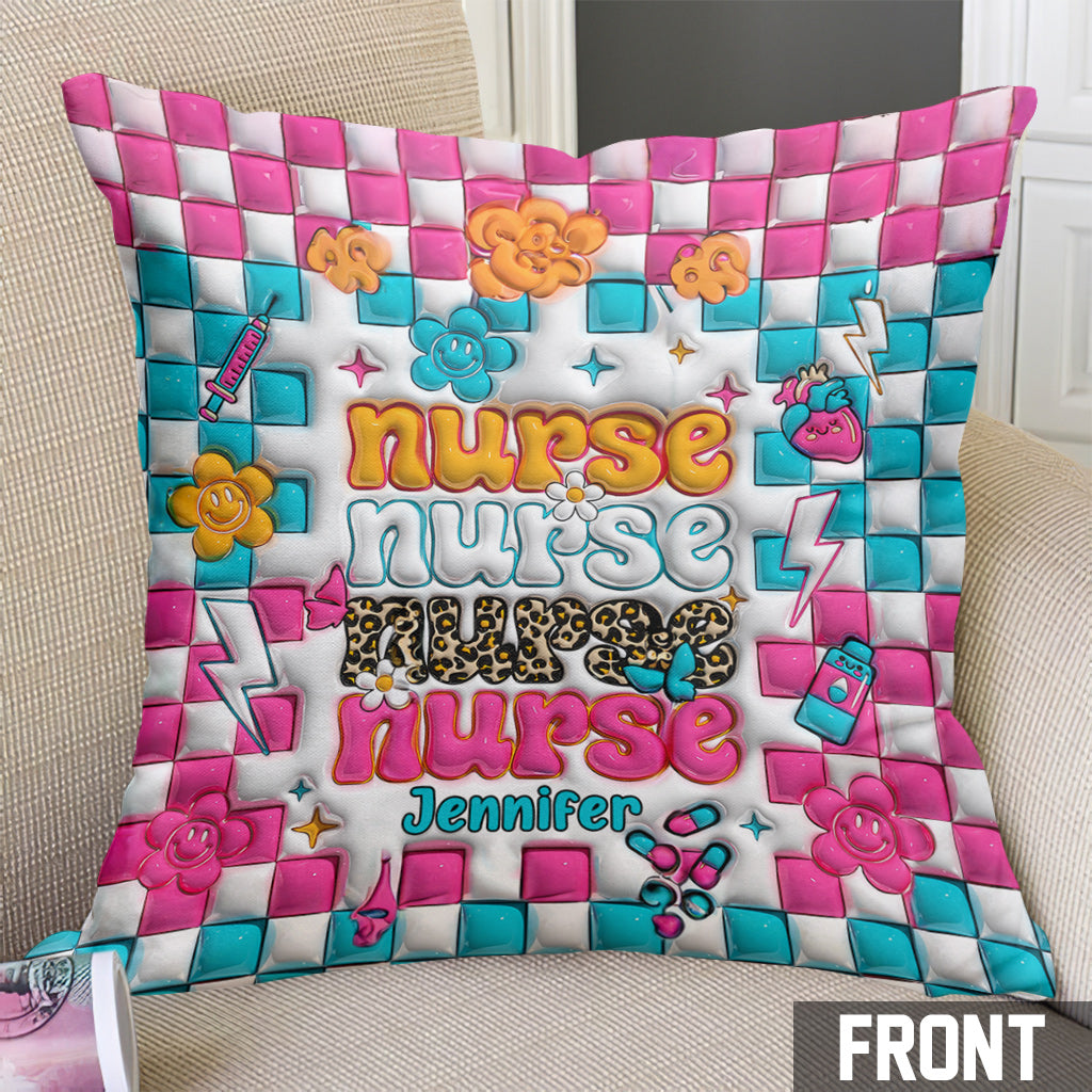 Nurse Life - Personalized Nurse Throw Pillow
