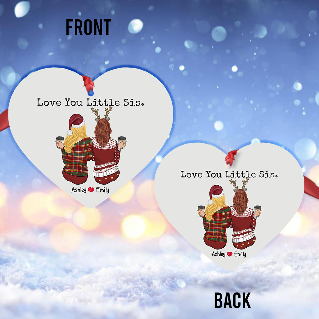 Love You Lil Sis - Personalized Sister Ornament