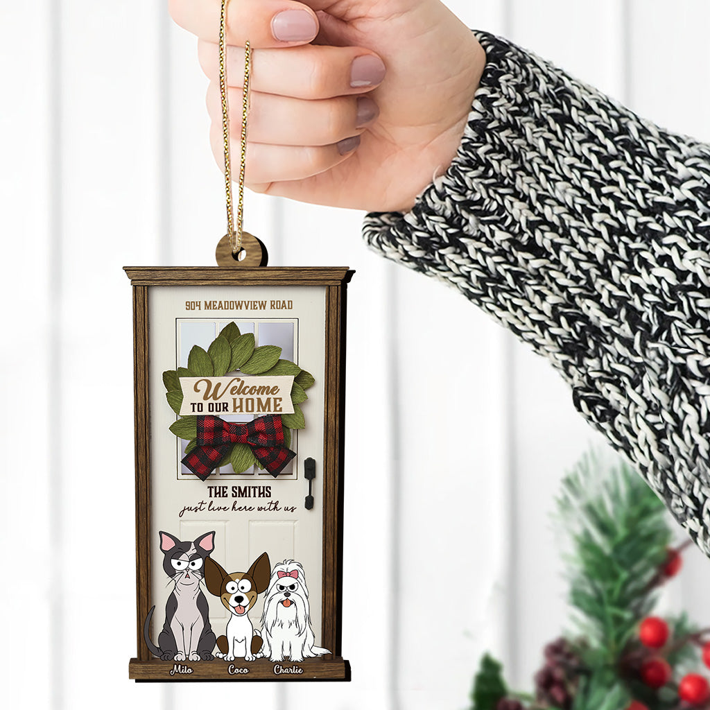 Welcome To Our Home - Personalized Dog Ornament