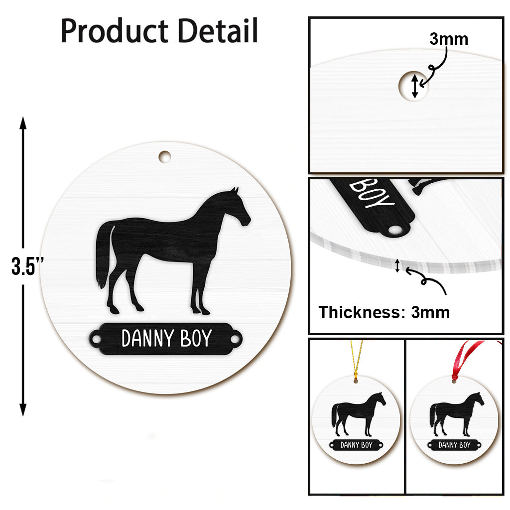 Love Horses - Personalized Horse Ornament