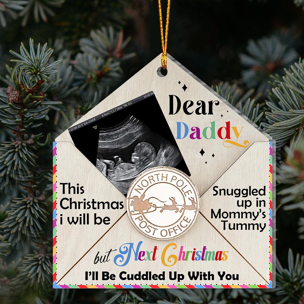 I’ll Be Cuddled Up With You - Personalized Pregnancy Ornament