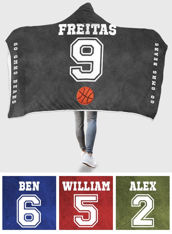 Sportbegeisterte aufgepasst! - Personalisierte Basketball-Kapuzendecke