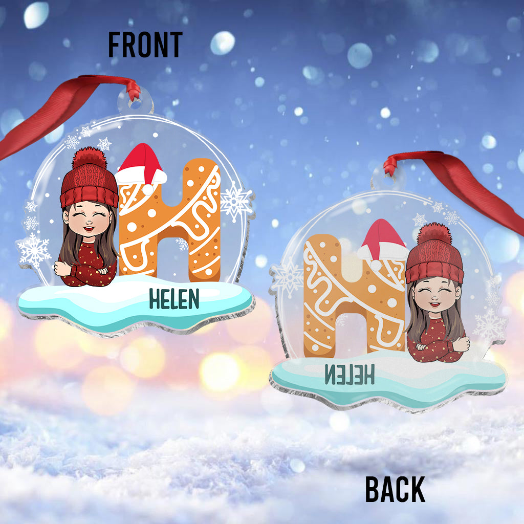Christmas Kid - Personalized Kid Transparent Ornament
