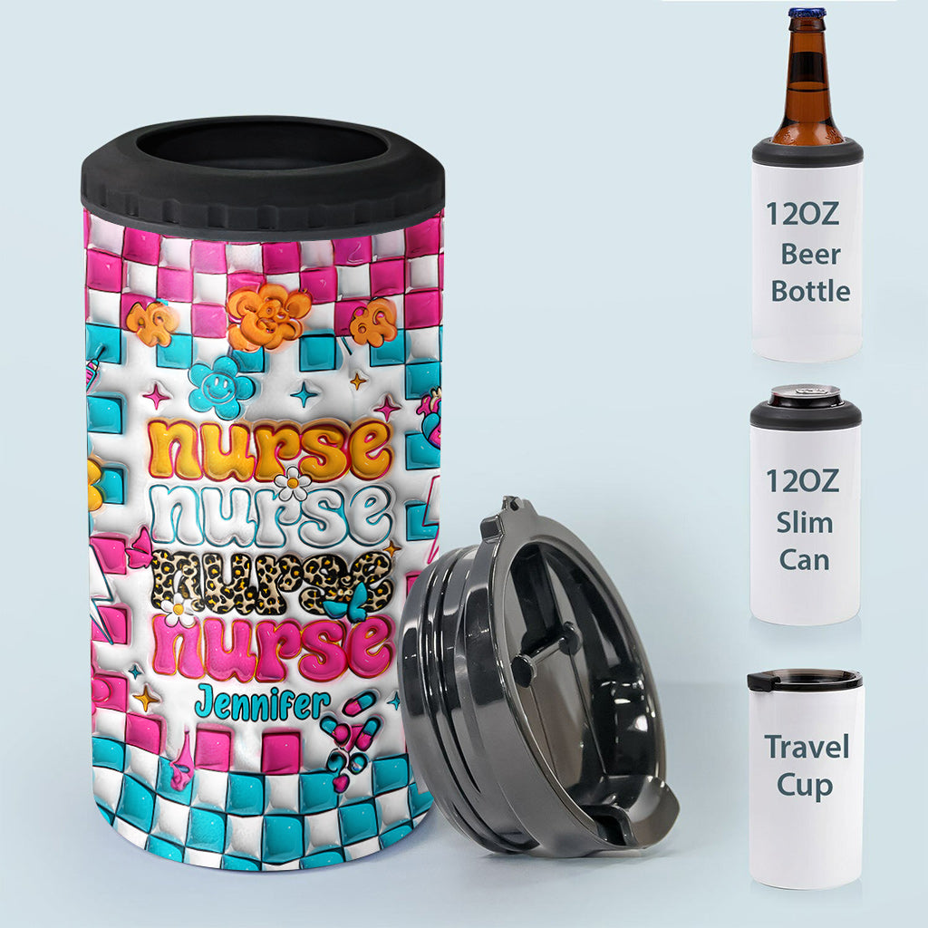 Nurse Life - Personalized Nurse Can Cooler