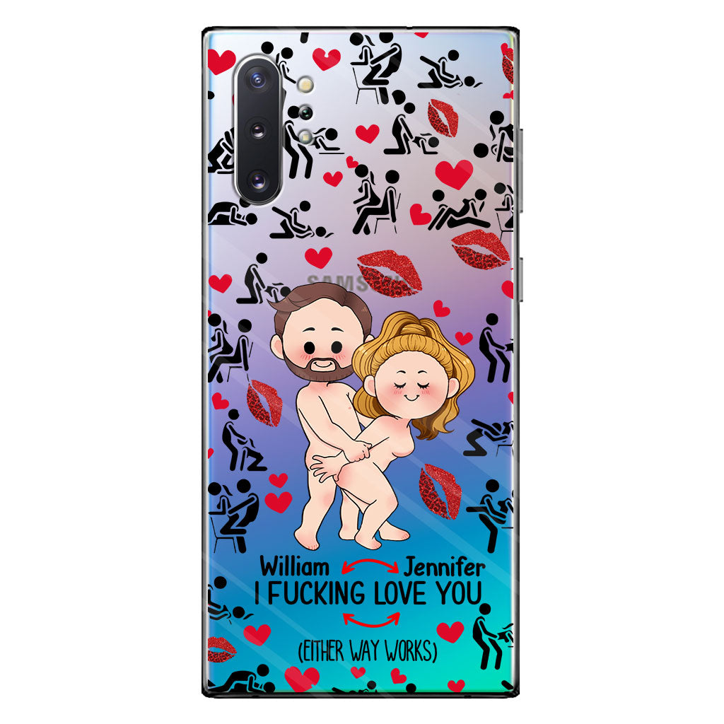 I Love You - gift for husband, wife, boyfriend, girlfriend - Personalized Clear Phone Case