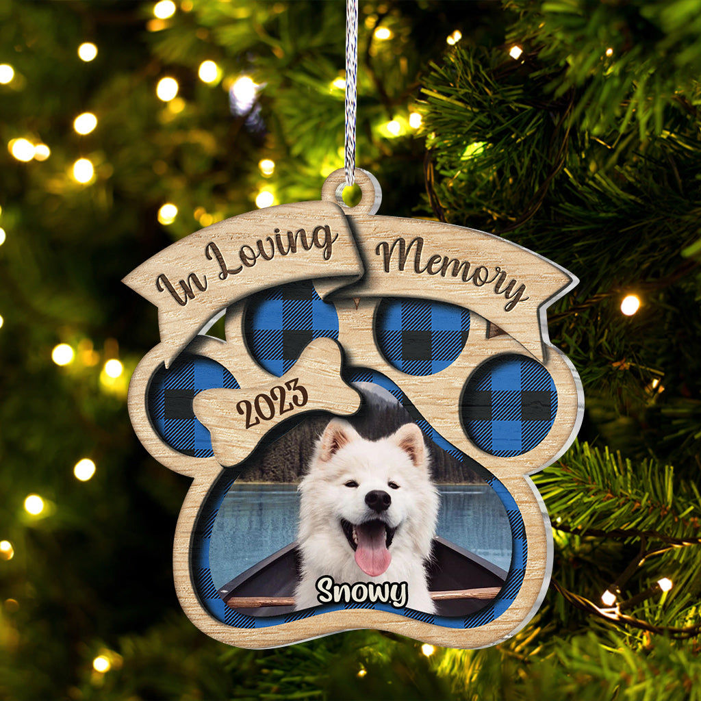 In Loving Memory - Personalized Dog Ornament