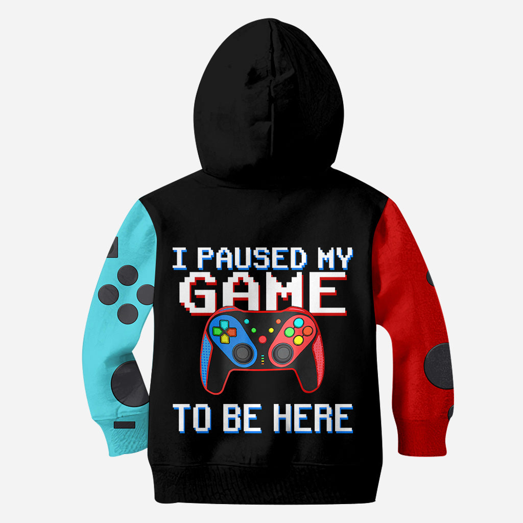 I Paused My Game To Be Here - Personalized Video Game All Over Shirt