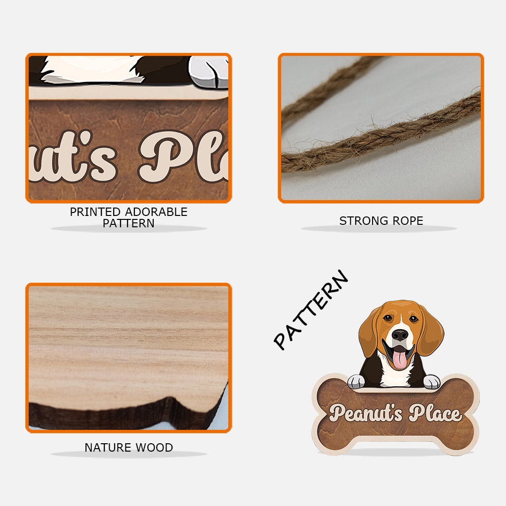 Buddy's Place - Personalized Dog Wood Sign