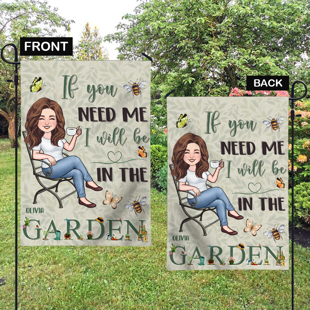 I’ll Be In The Garden - Personalized Gardening Garden Flag