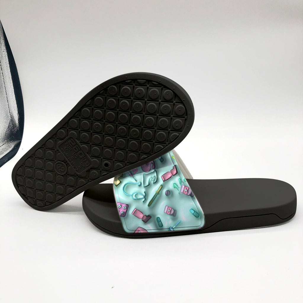 Nurse Life - Personalized Nurse Slide Sandals