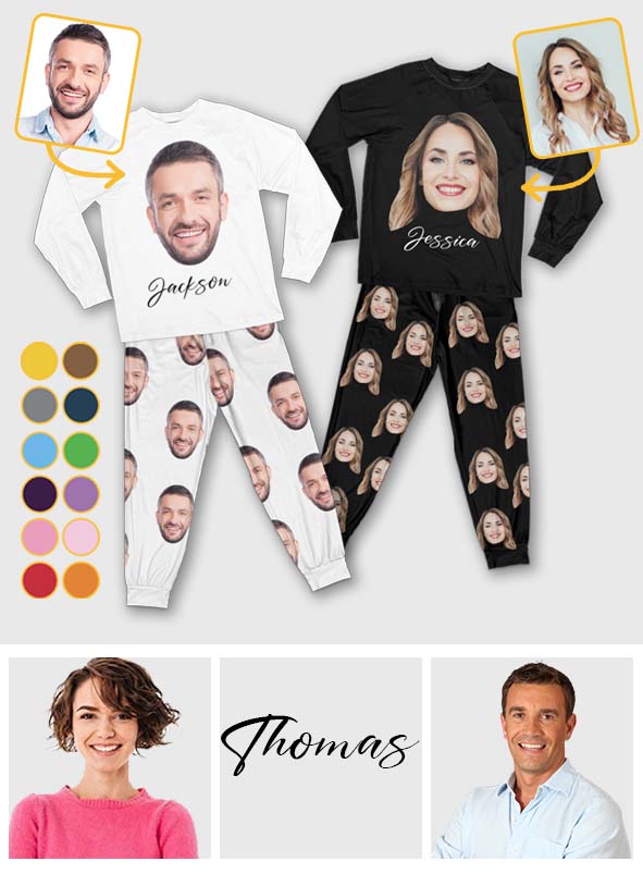 Custom Photo Pajamas - Personalized Pajamas Set