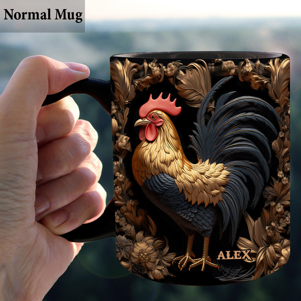 Rooster - Personalized Chicken Mug