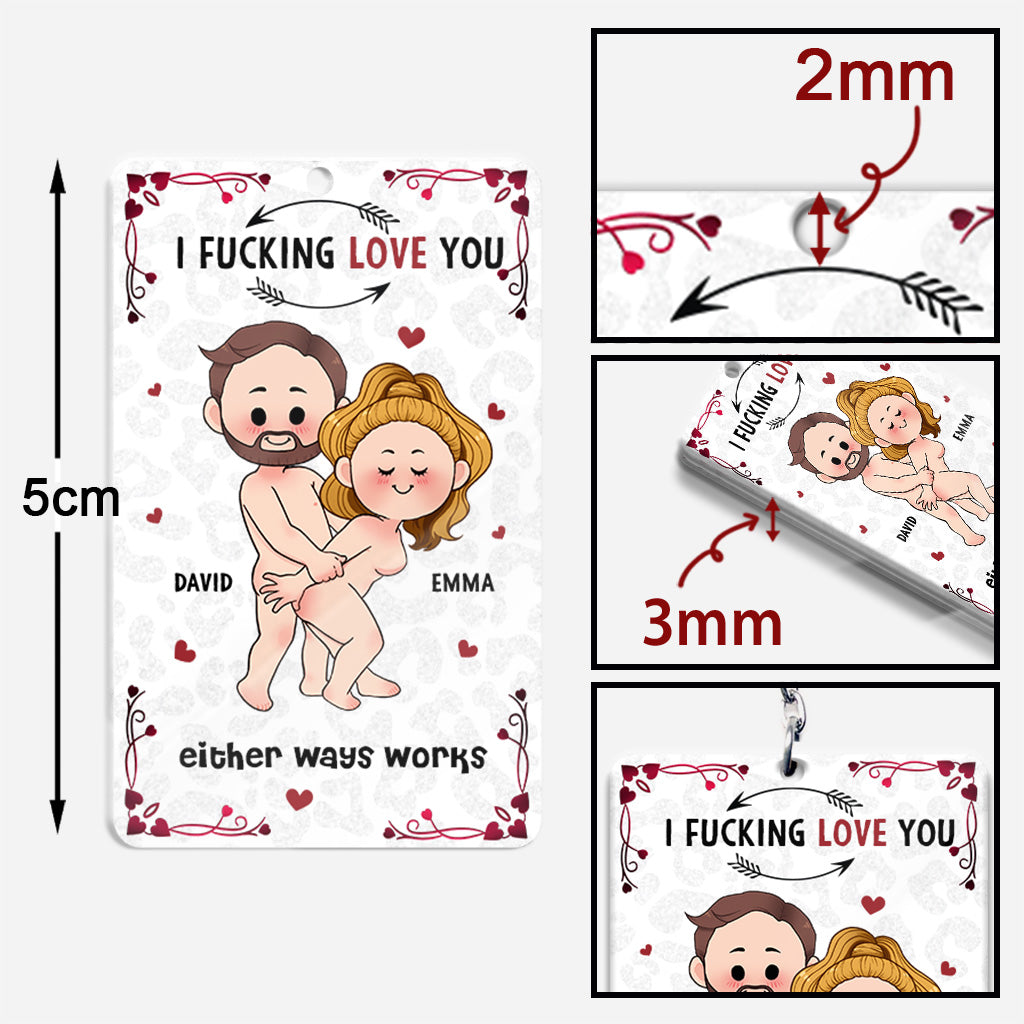Favorite Song Scannable QR Code - Personalized Couple Keychain