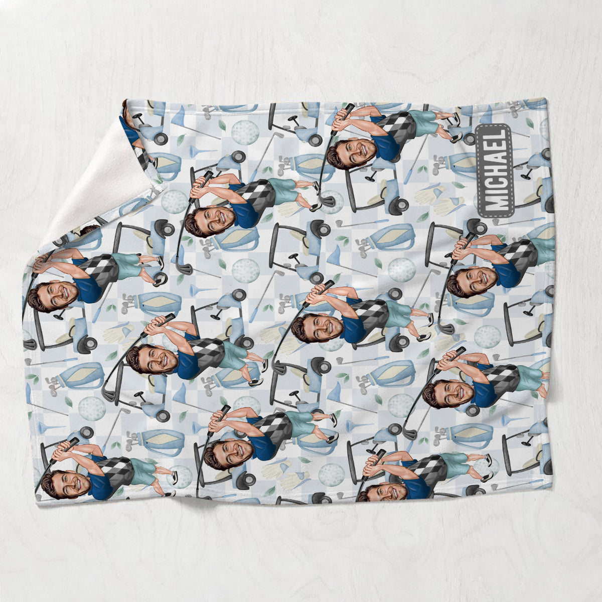 Gift For Golf Dad, Uncle, Husband... - Personalized Golf Blanket