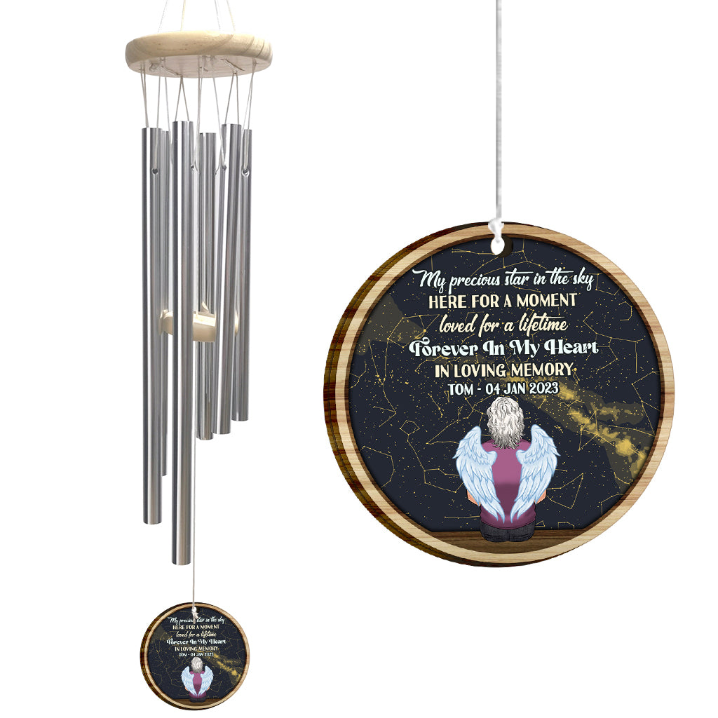 When I Look At The Stars - Personalized Memorial Wind Chime