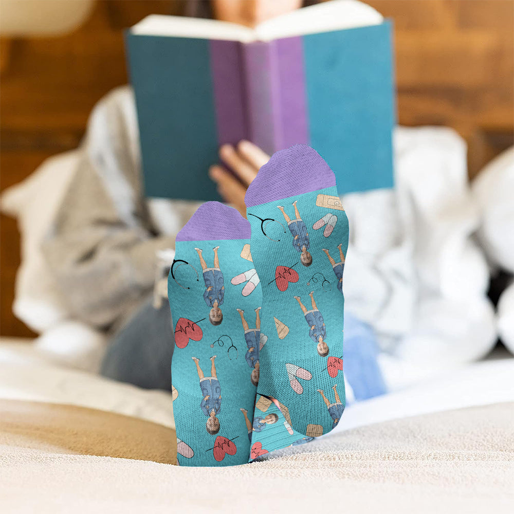 Not All Hero Wear Capes - Personalized Nurse Socks