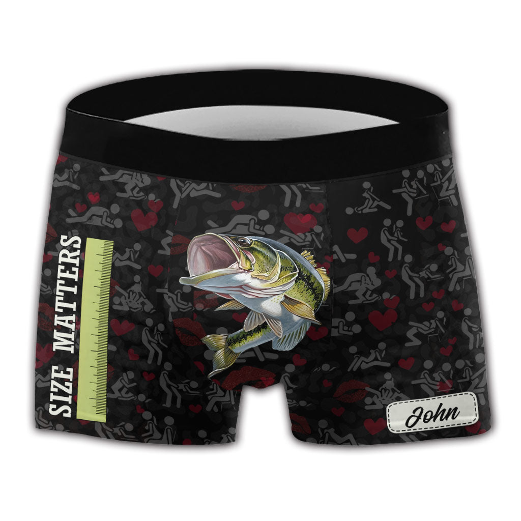 Size Matter - Personalized Fishing Men Boxer Briefs