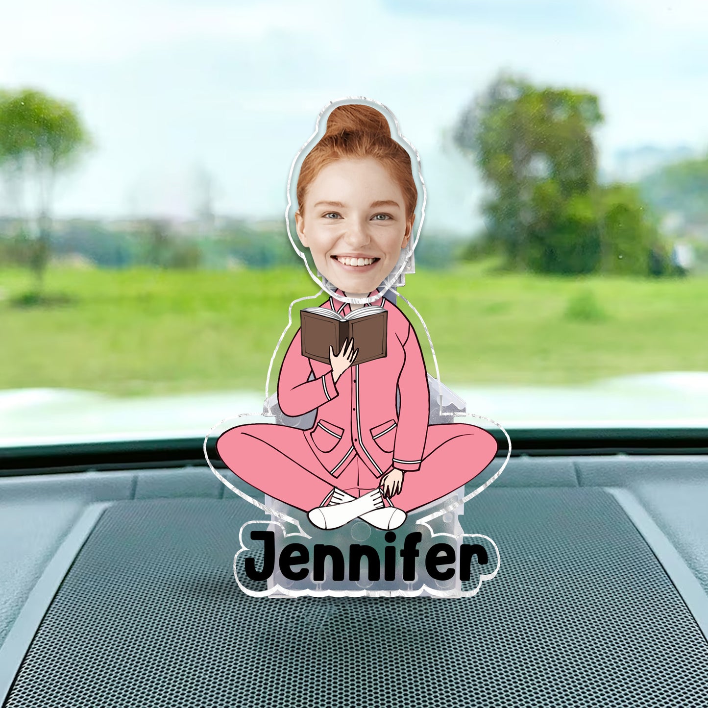 Just A Girl Who Loves Books - Personalized Book Custom Shaking Head