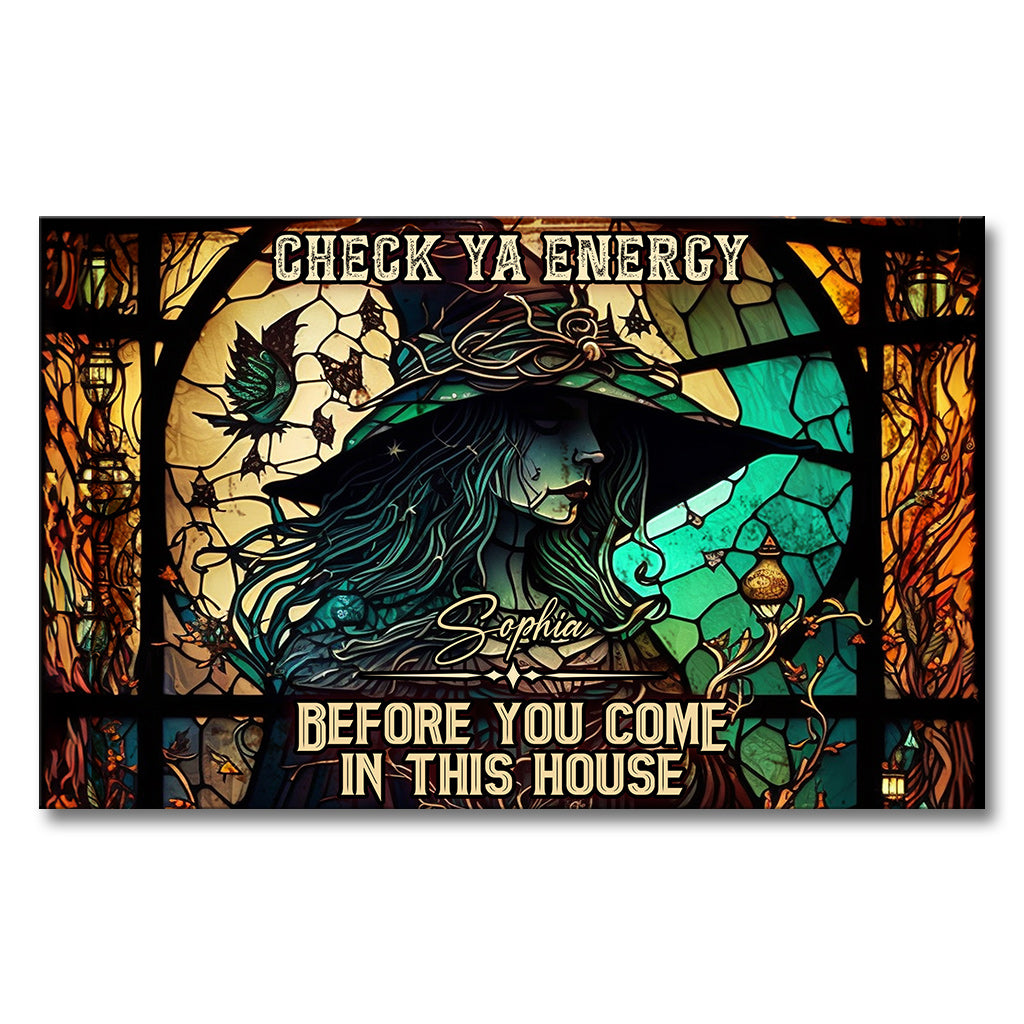 Check Ya Energy - Personalized Witch Canvas And Poster