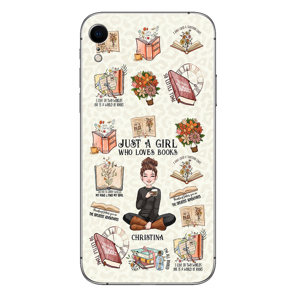 Just A Girl Who Loves Books - Personalized Book Phone Case
