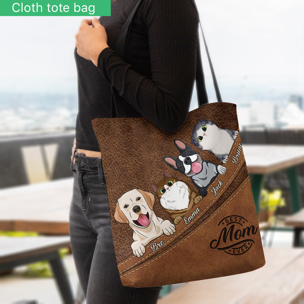Best Mom Ever - Personalized Dog Tote Bag