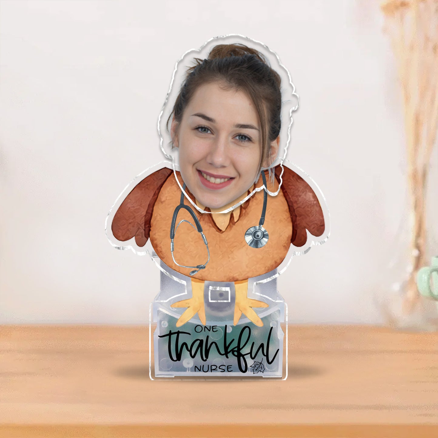 One Thankful Nurse - Personalized Nurse Custom Shaking Head
