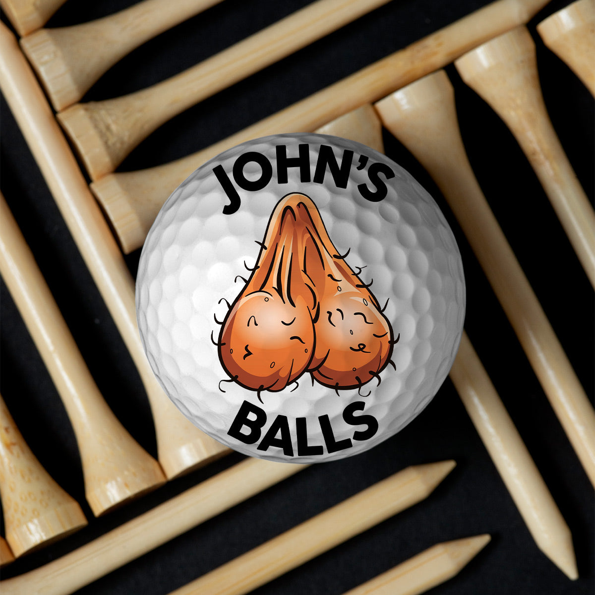 The Balls - Golf gift for dad, him, grandpa, husband - Personalized Golf Ball