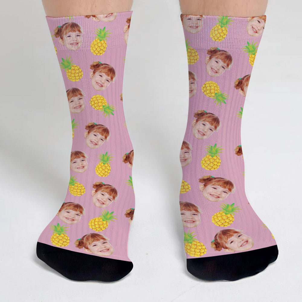 Funny Icon Pattern - Personalized Daughter Socks