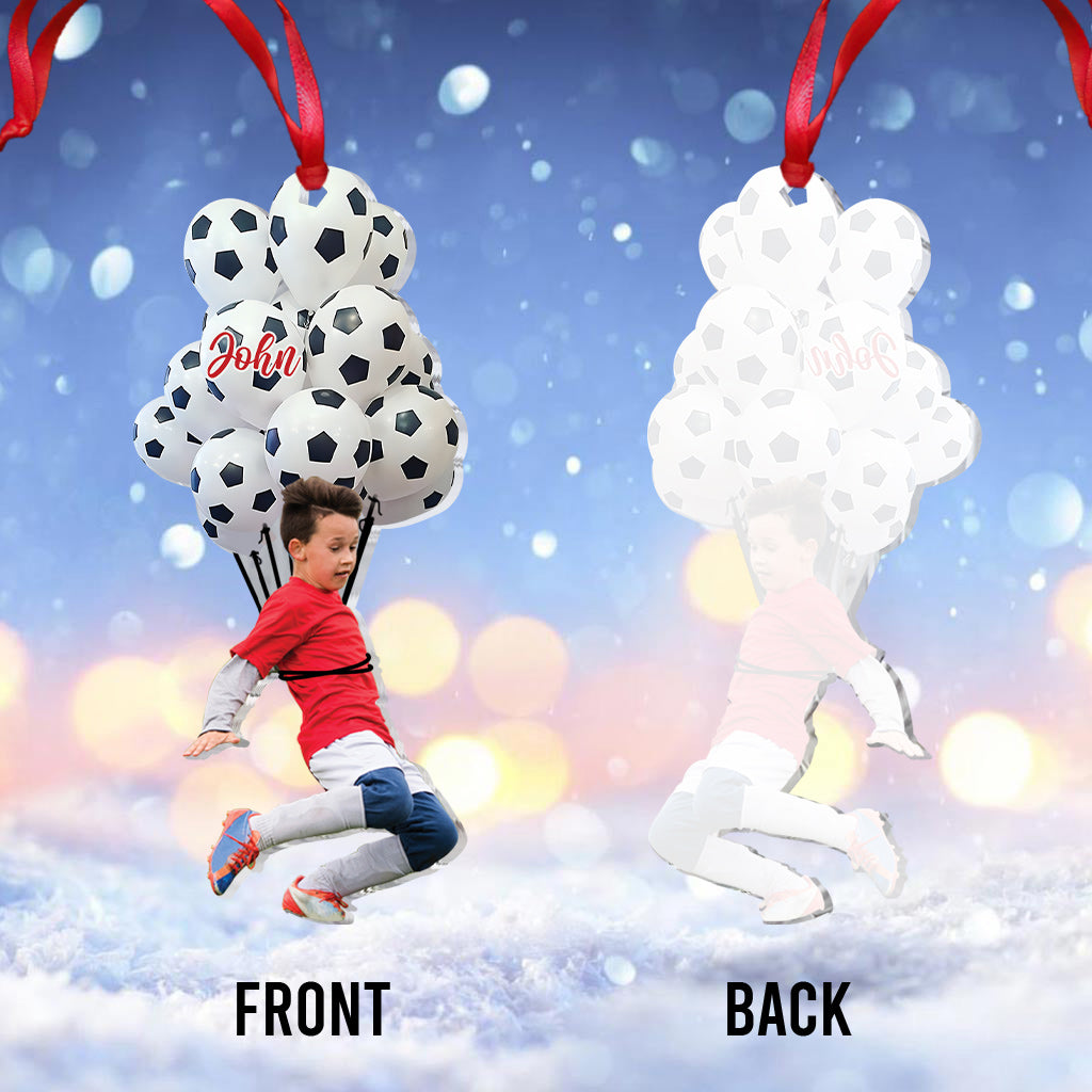 Happy Football Player - Personalized Football Ornament