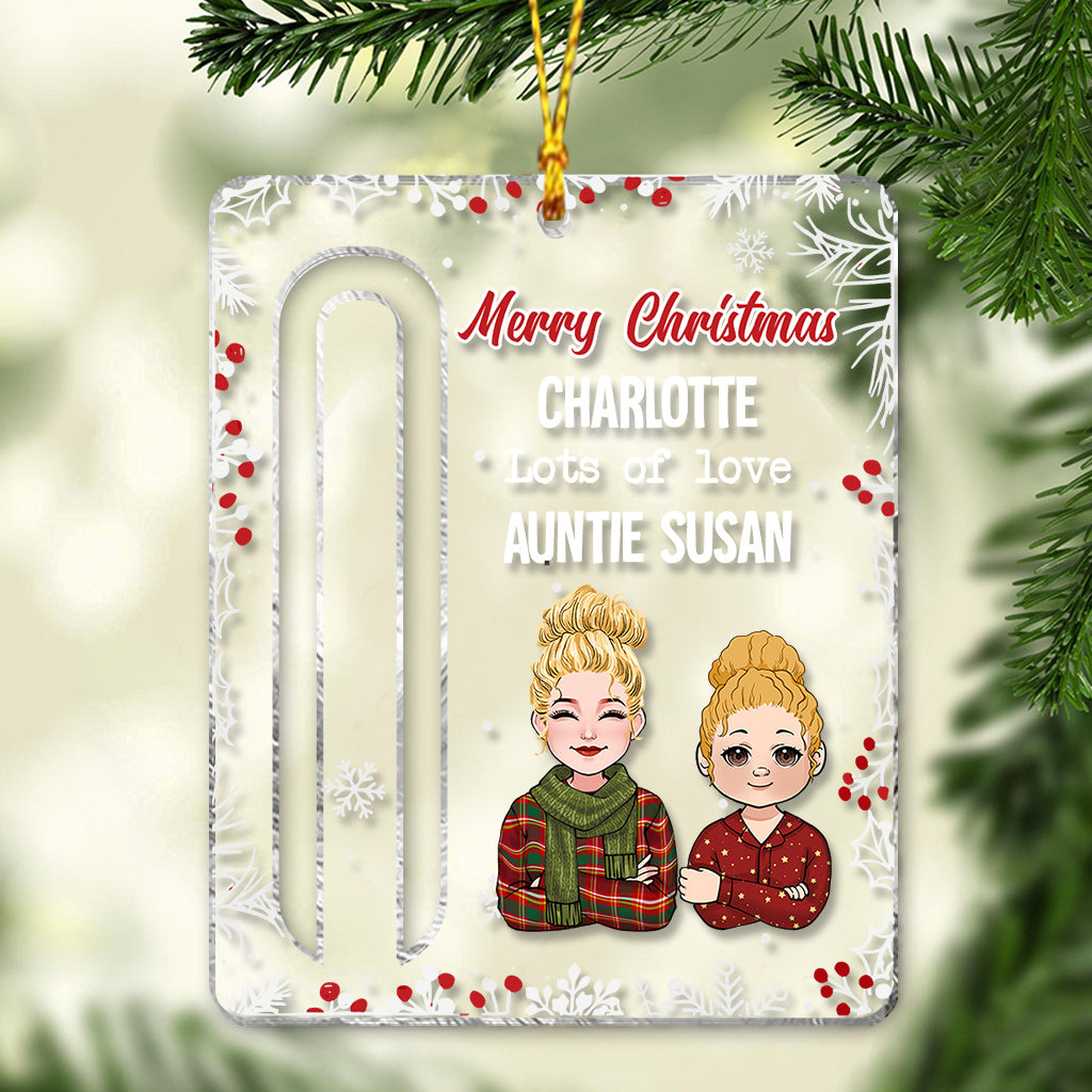 Lots Of Love - Personalized Grandma Transparent Ornament