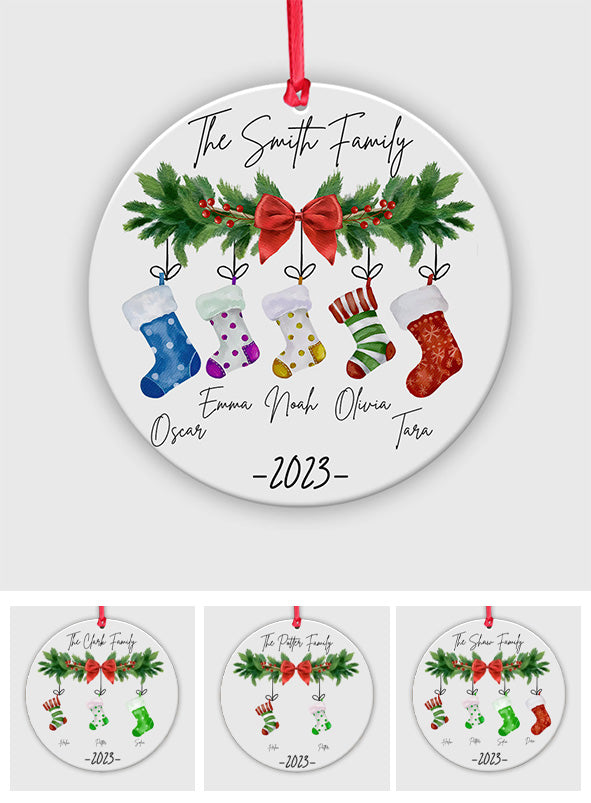 Strumpf-Familie – Personalisierter Familienschmuck