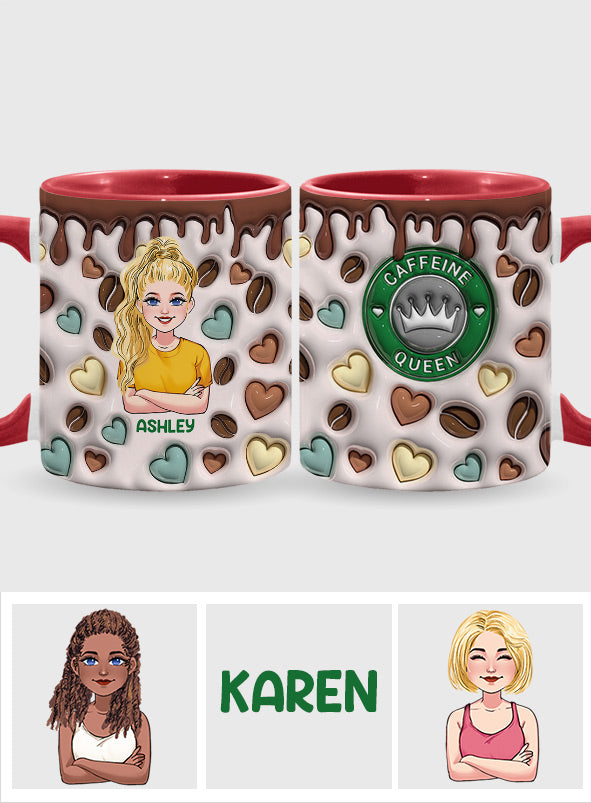 Mug personnalisé « Reine du café »