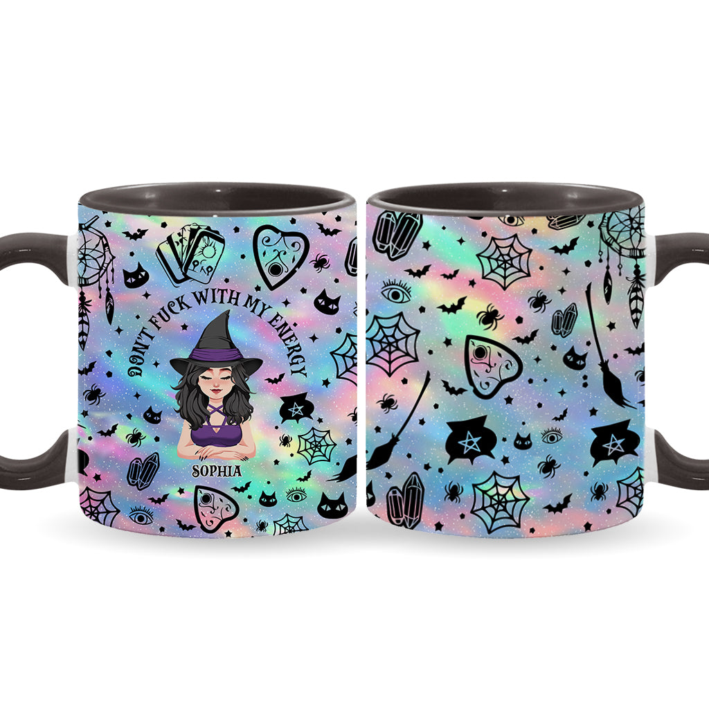 Don't F With My Energy - Personalized Witch Accent Mug