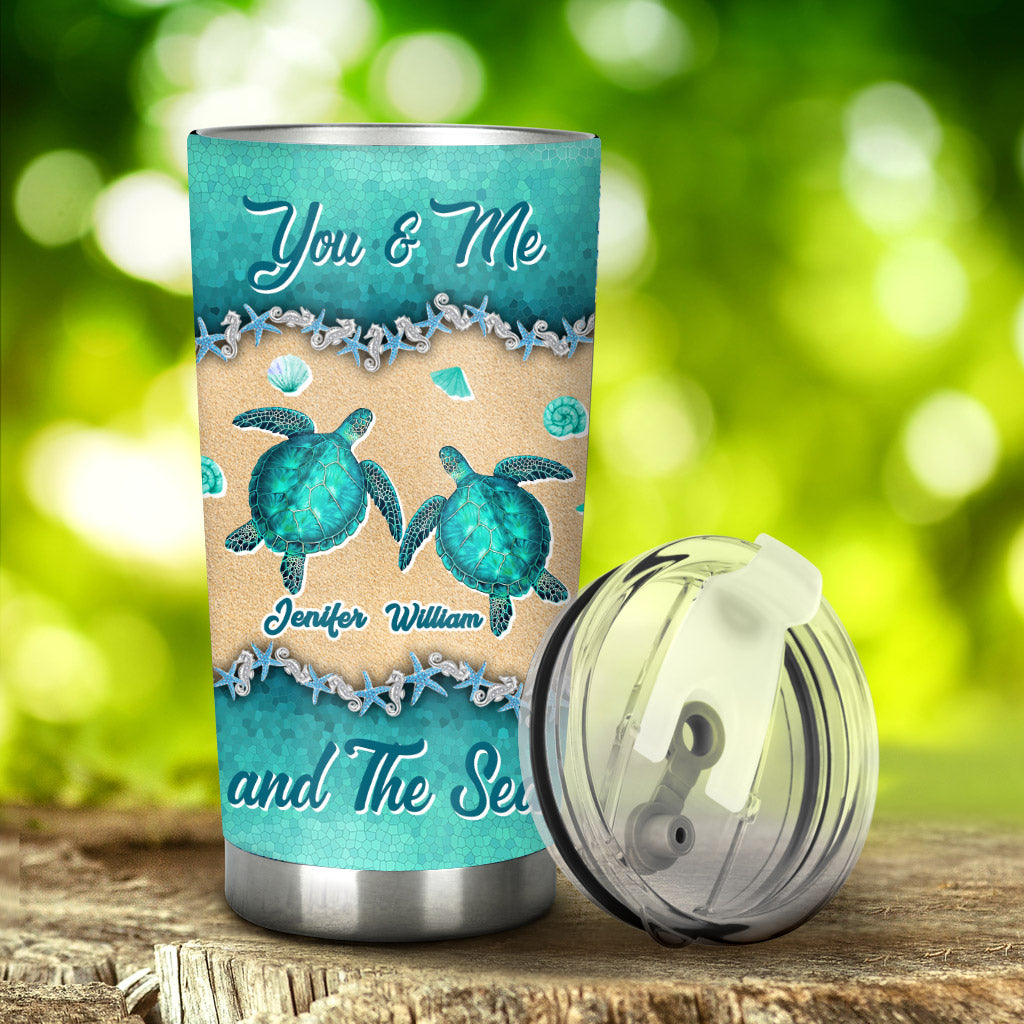 Salty Lil' Beach - Personalized Turtle Tumbler