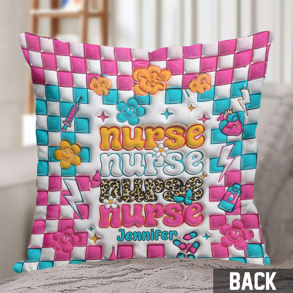 Nurse Life - Personalized Nurse Throw Pillow