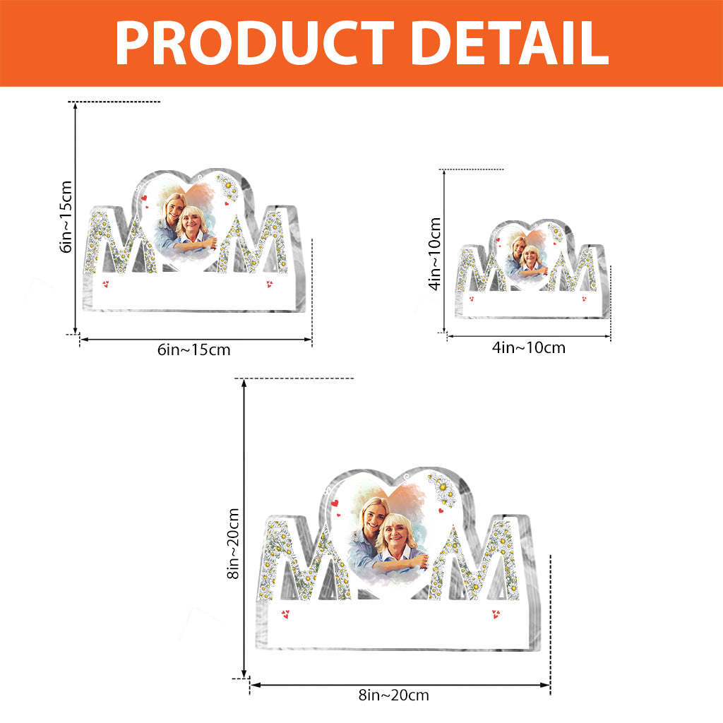 Mother And Daughter Son - Personalized Mother Custom Shaped Acrylic Plaque