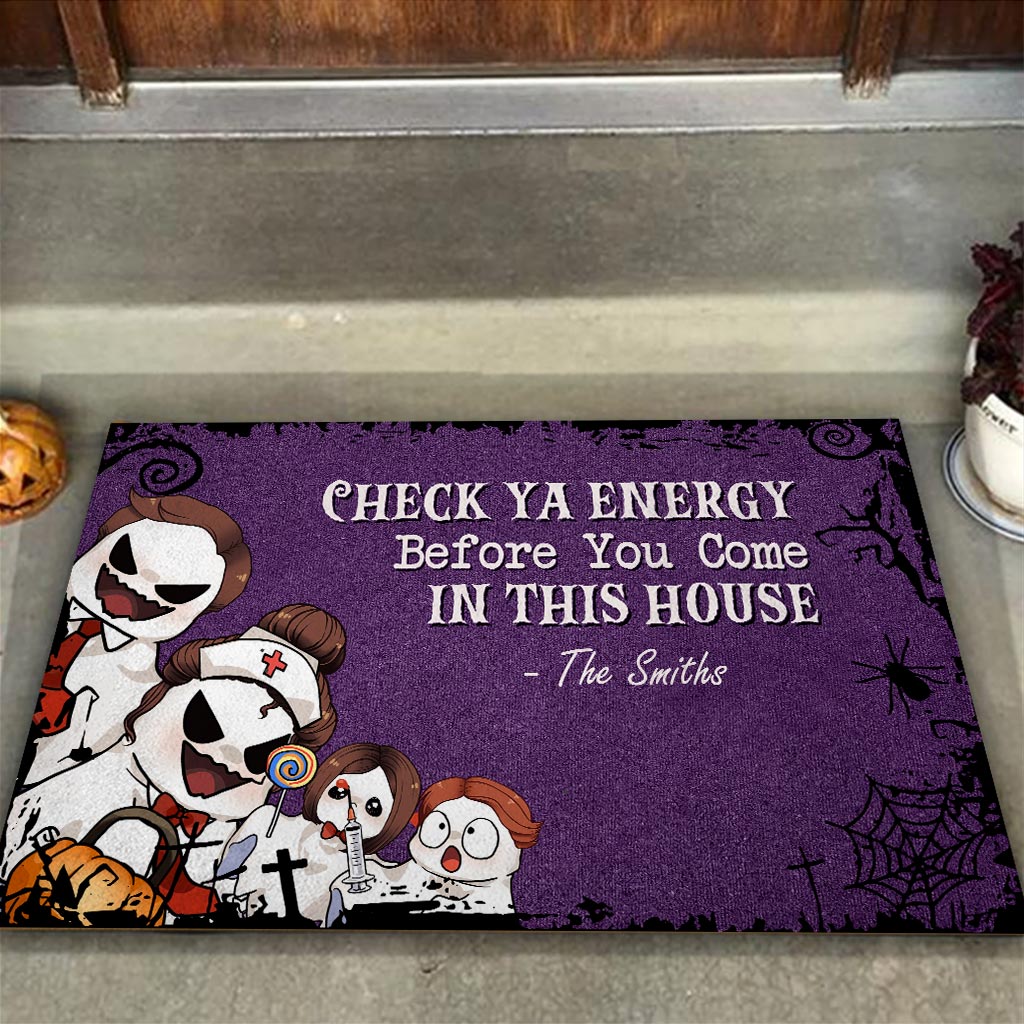 Check Ya Energy - Personalized Family Doormat