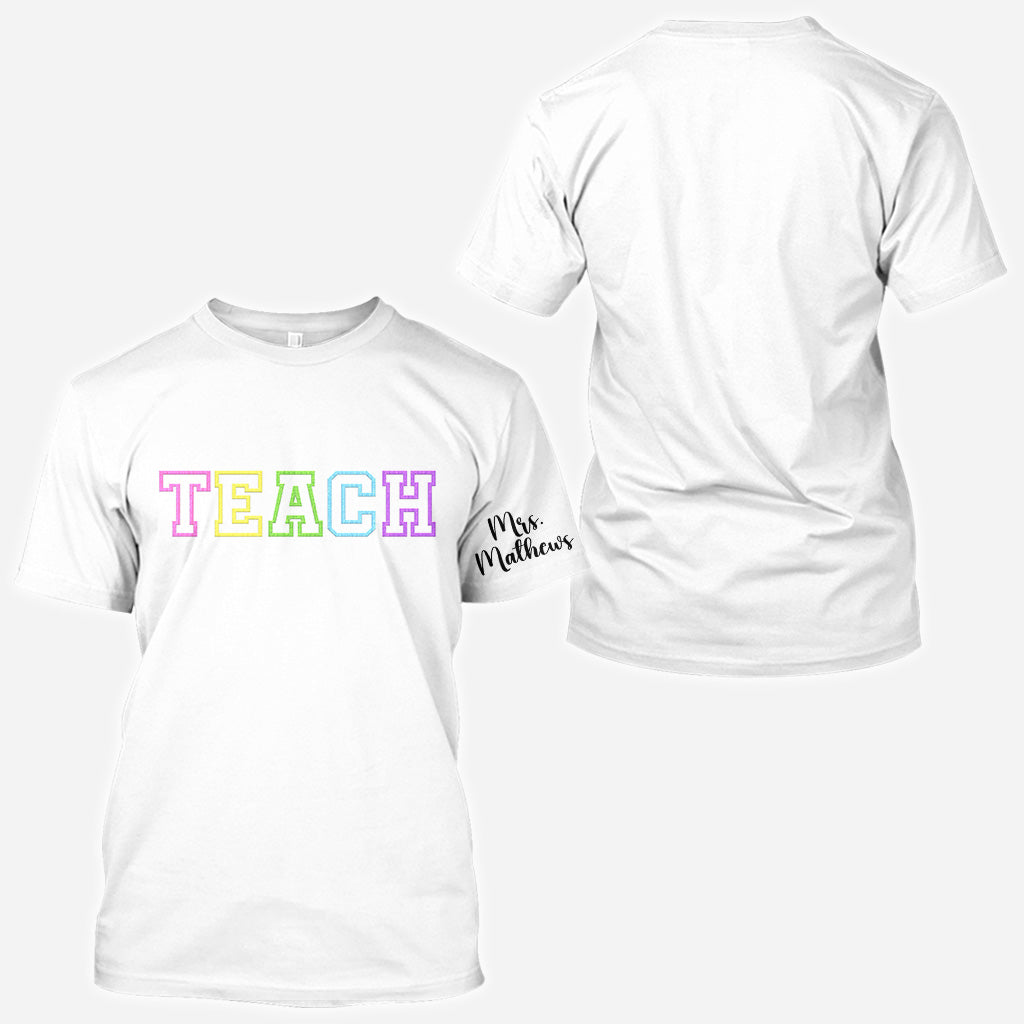 A Great Teacher - Personalized Teacher All Over Shirt