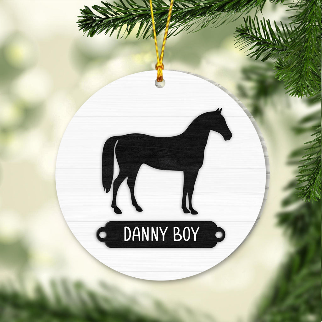Love Horses - Personalized Horse Ornament