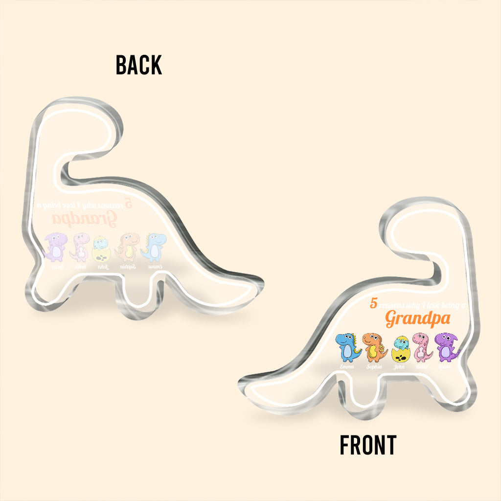 Reasons Why I love Being A Nana - Gift for grandma, mom, aunt, grandpa - Personalized Custom Shaped Acrylic Plaque
