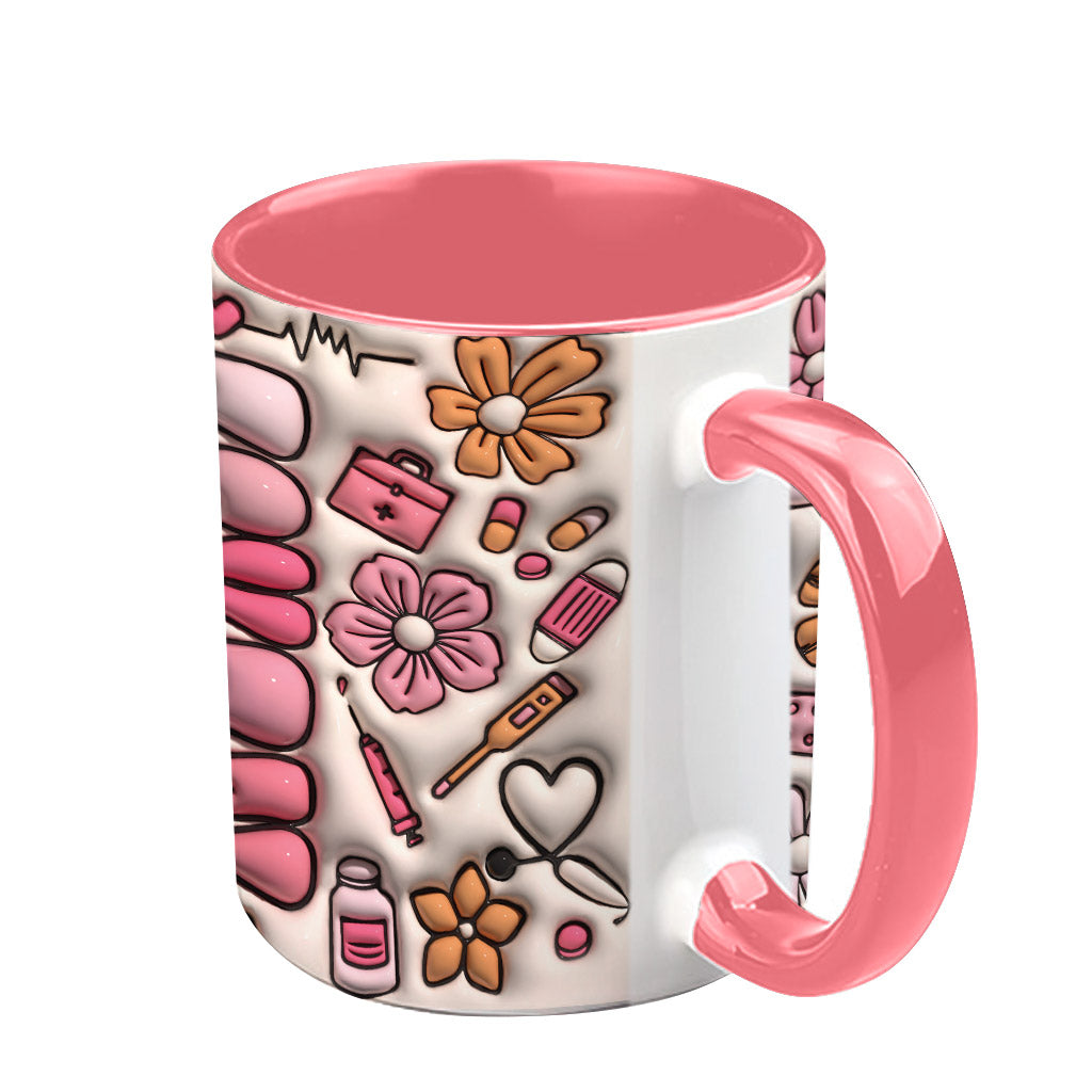 Nurse Life Inflated - Personalized Nurse Accent Mug