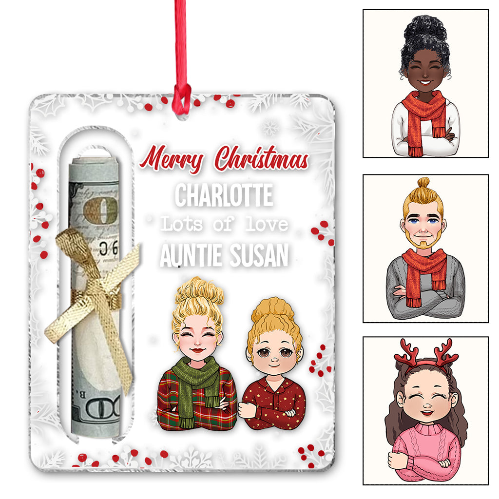 Lots Of Love - Personalized Grandma Transparent Ornament