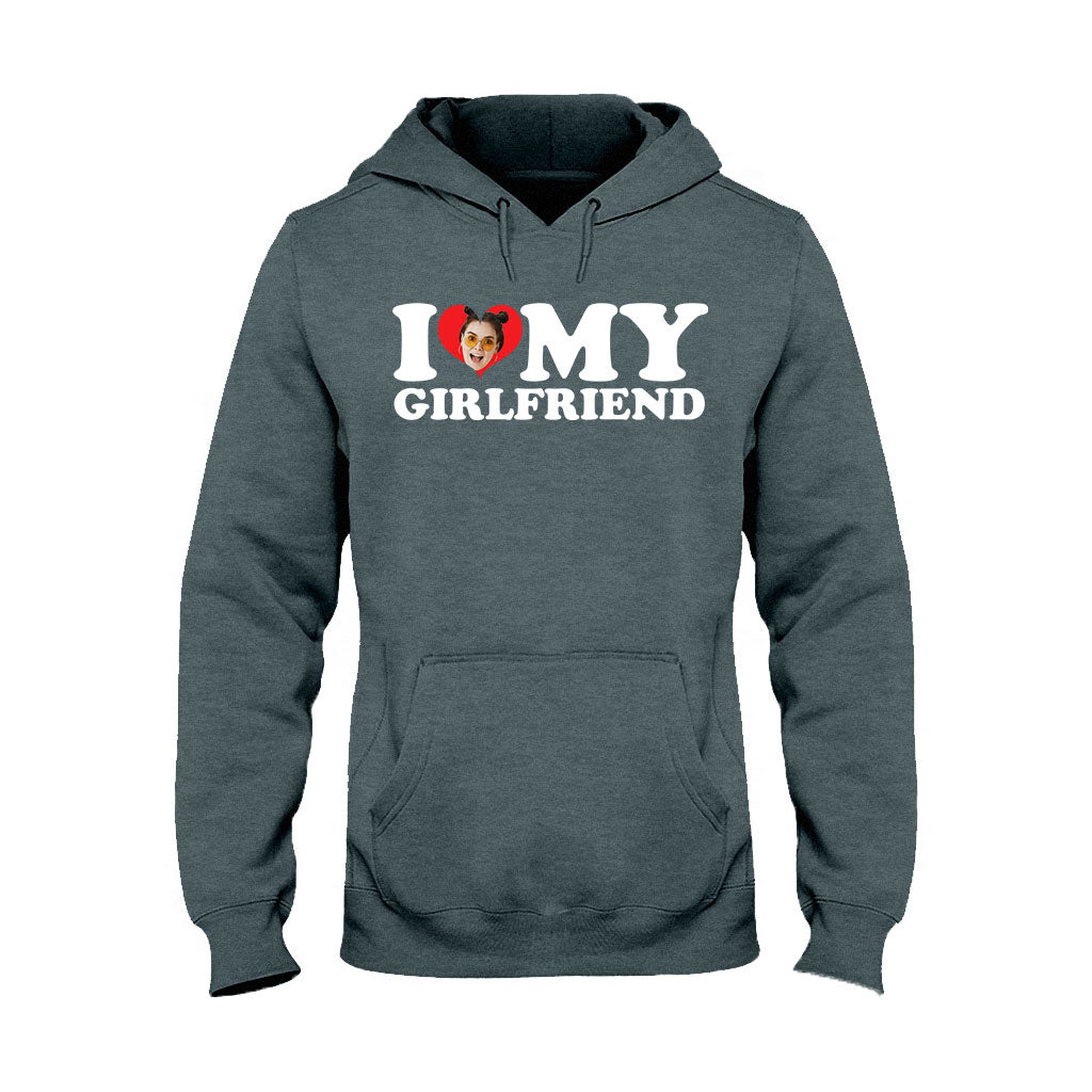 I Love My Hot Girlfriend/ Boyfriend/ Wife/ Husband - Personalized Couple T-shirt And Hoodie