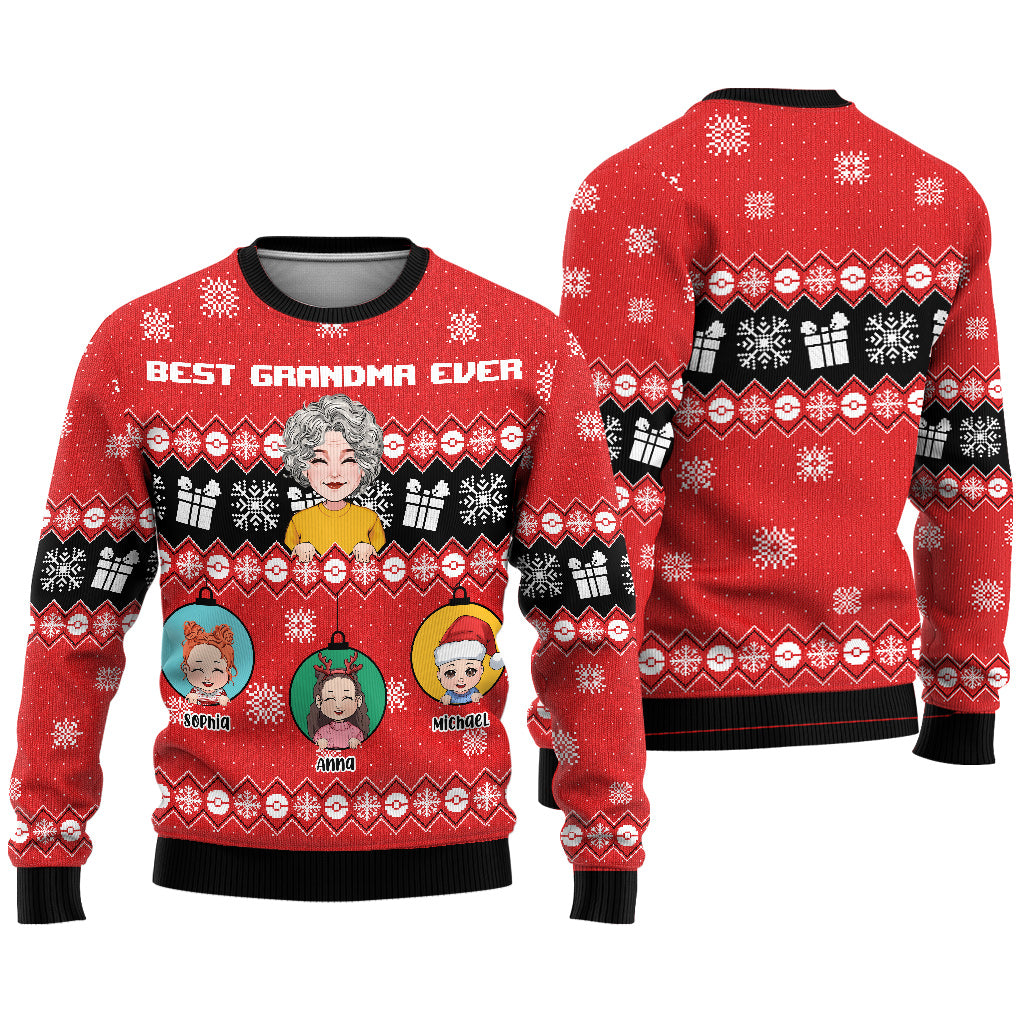 Die beste Oma aller Zeiten – personalisierter Oma-Pullover