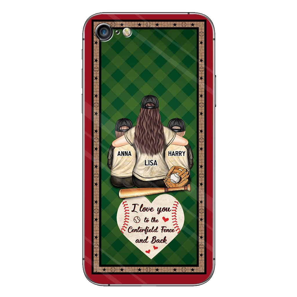 My Heart Is On That Field - Personalized Baseball Clear Phone Case