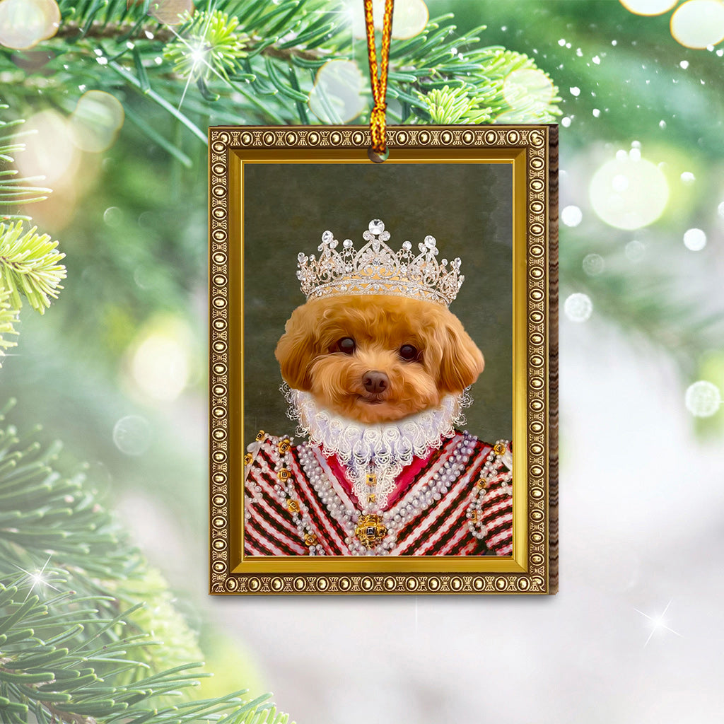 Custom Royal Portrait Renaissance Style - Personalized Dog Ornament