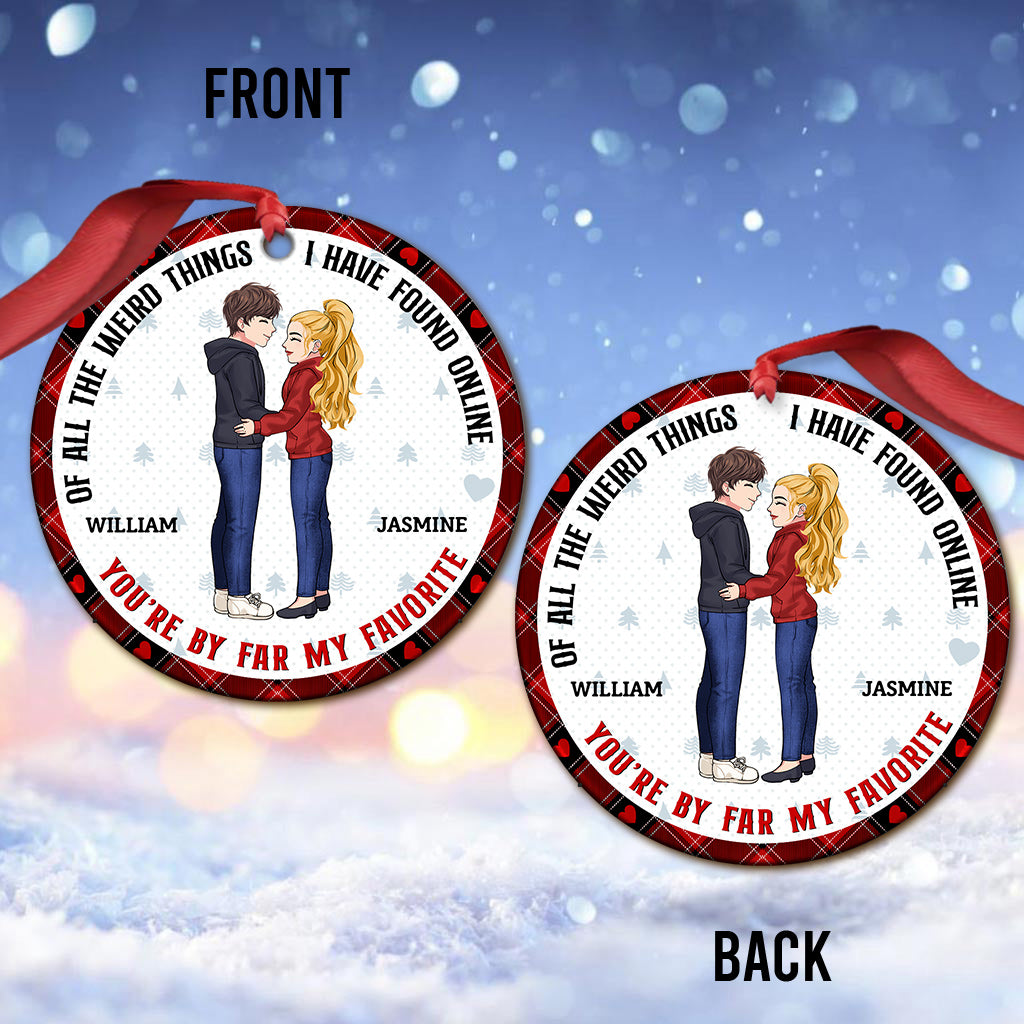 You Are My Favorite - Personalized Couple Ornament